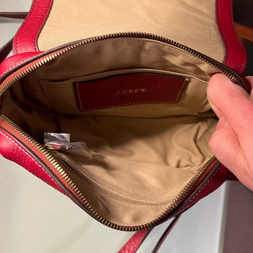 J. Crew Signet Flap Crossbody Bag in Red - Picture 6 of 7